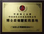 2012年11月，红古轩获批成立广东省博士后创新实践基地