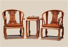 刺猬紫檀  皇宫椅3件套