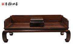 鼓腿彭牙独板围罗汉床