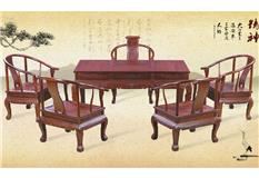 黑酸枝/非洲红酸枝  如意茶台6件套