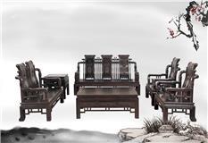 黑紫檀   汉宫沙发10件套
