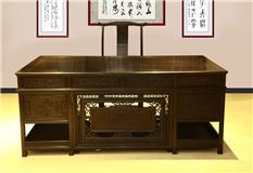黑木	198满花办公台两件套
