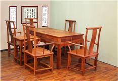 缅甸花梨   明式茶台7件套