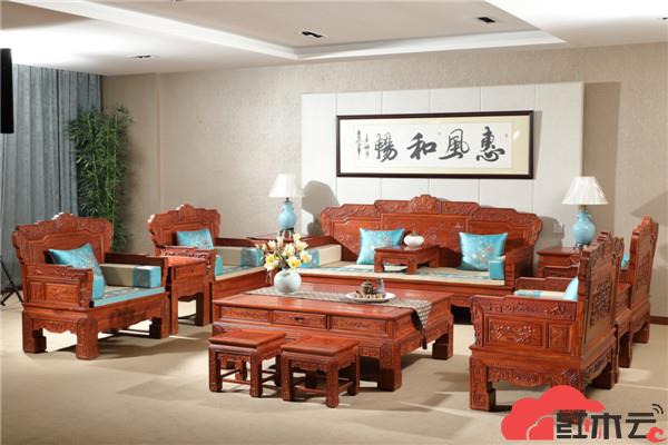 中信红木:路路顺沙发11件套